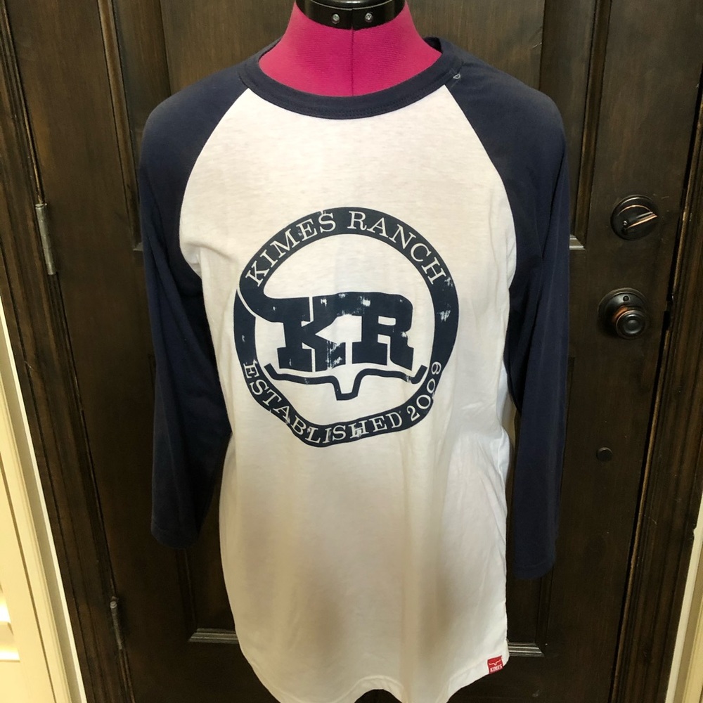 Kimes Ranch 3/4 Sleeve Tee Unisex size Mediun